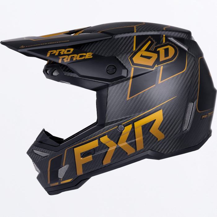 FXR 6D ATR-3 RACE DIV. HELMET 2025 - Texas Tea
