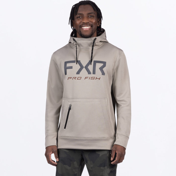 FXR PRO FISH TECH PULLOVER HOODIE 2025 in Stone/Earth Camo