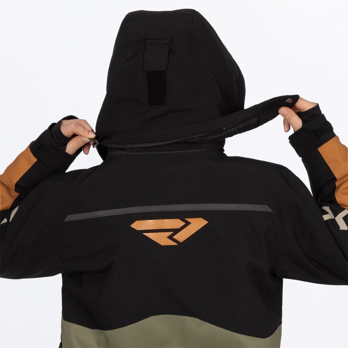 FXR Youth Vertical Monosuit in Moss/Umber/Stone