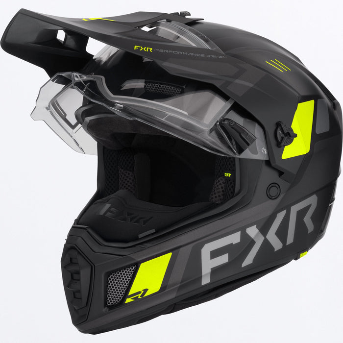 FXR CLUTCH X HELMET 2025 - Black/HiVis