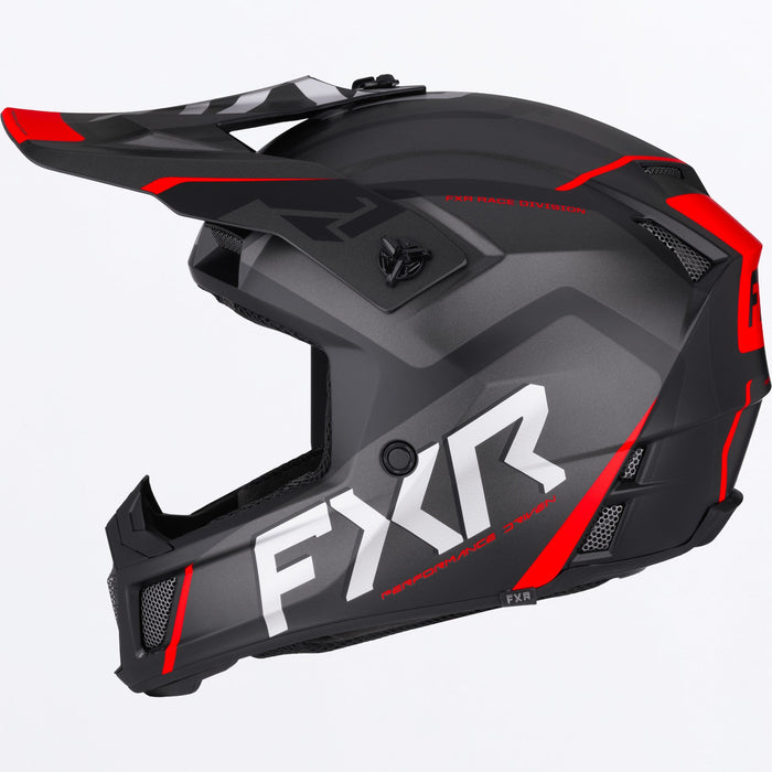 FXR CLUTCH EVO HELMET 2025 - Black/Red