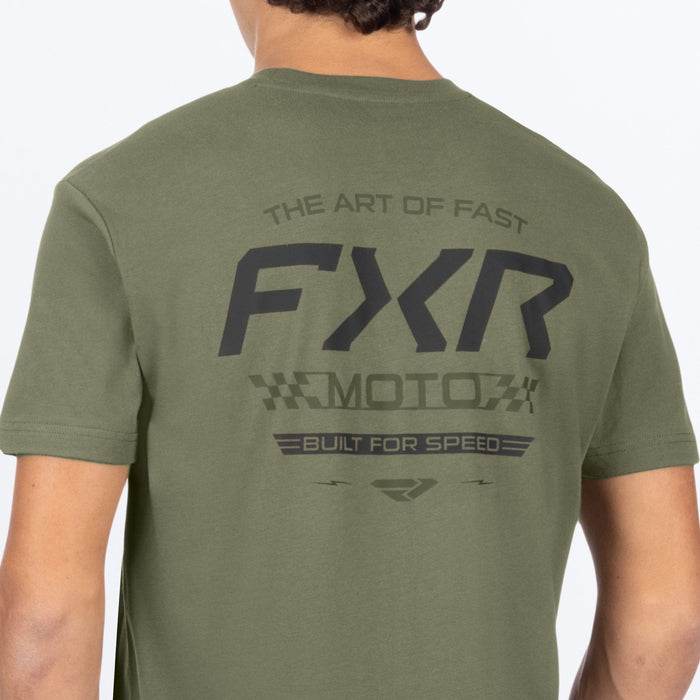 FXR ART OF FAST PREMIUM T-SHIRT 2025 - Moss/Black