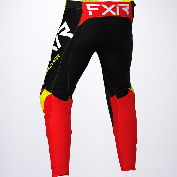 FXR Revo Youth Pants in Yellow/Black/Red -Back