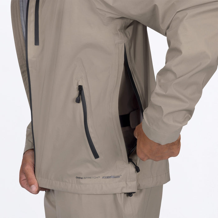 FXR ADVENTURE LITE TRI-LAMINATE JACKET in Stone/Asphalt