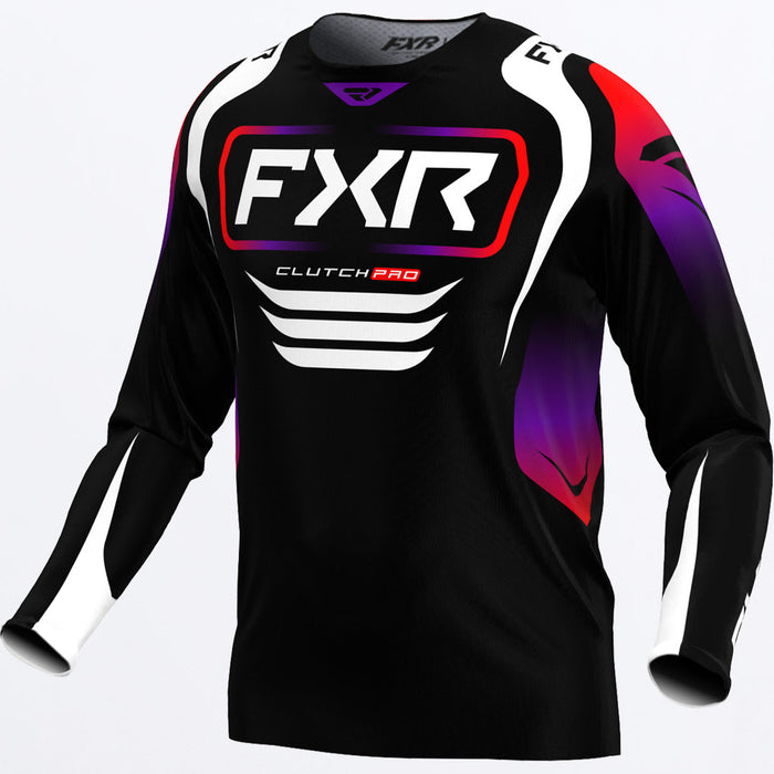 FXR CLUTCH PRO JERSEY 2025 in Black/Red/Purple