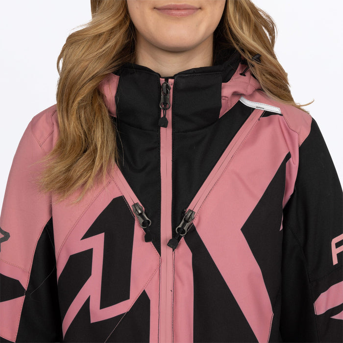 FXR Women's Cold Cross CX F.A.S.T.™ Monosuit in Black/Rose