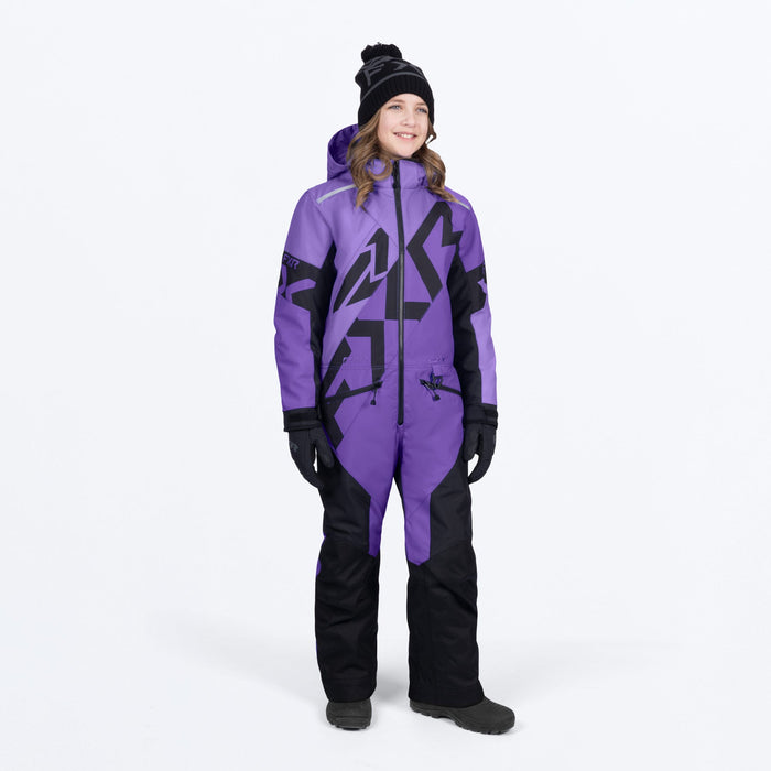 FXR YOUTH COLD CROSS CX MONOSUIT 2025 - Amethyst/Black