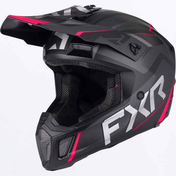 FXR CLUTCH EVO HELMET 2025 - Black/Razz
