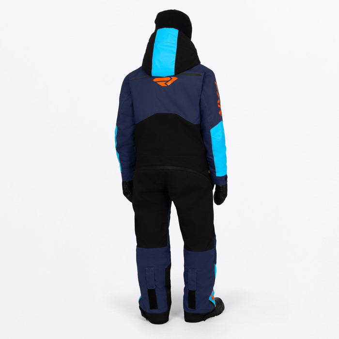 FXR Youth Vertical Monosuit in Midnight/Blue/Orange