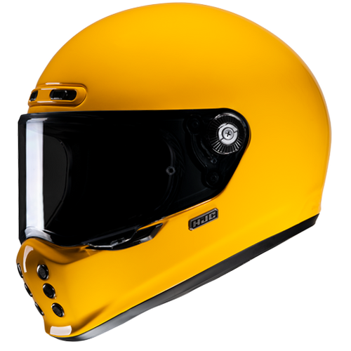 HJCV10 Solid Helmet in Deep Yellow