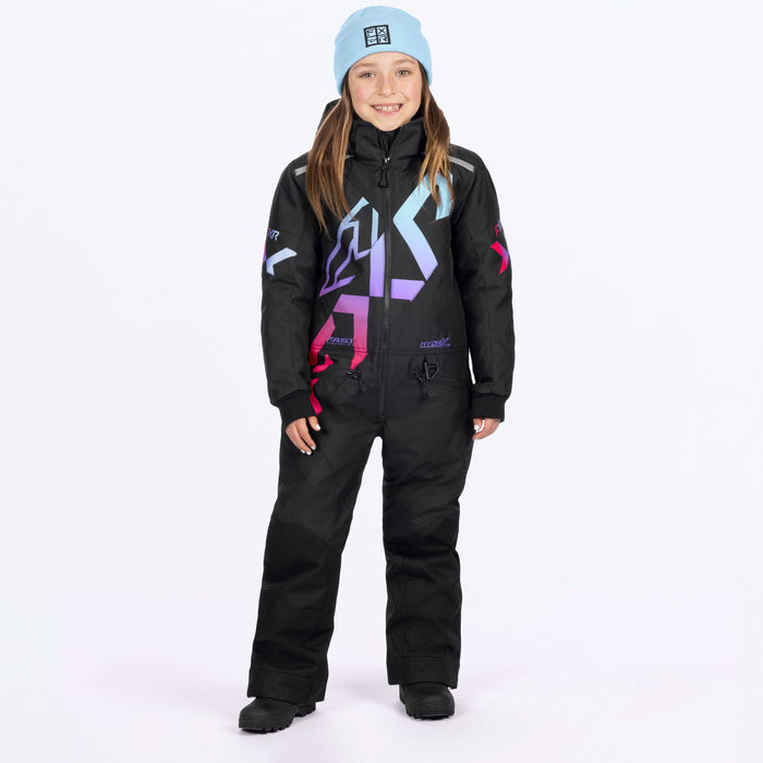 FXR CHILD COLD CROSS CX MONOSUIT 2025 - Black/Twilight