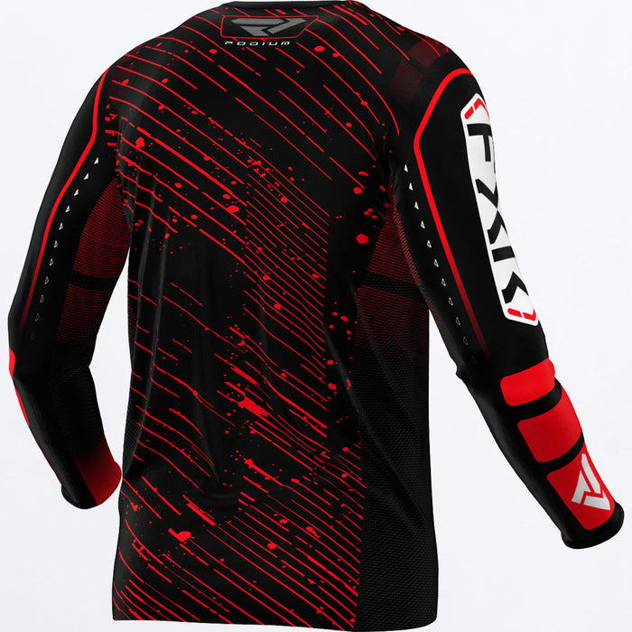 FXR PODIUM YOUTH JERSEY 2025 in Black/Red