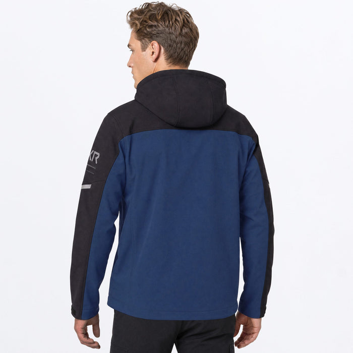 FXR ASCEND SOFTSHELL JACKET in Midnight/Black