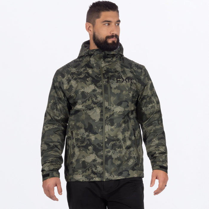 FXR ADVENTURE LITE TRI-LAMINATE JACKET in Army Drift Camo