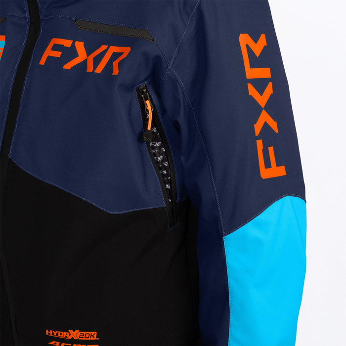 FXR Youth Vertical Monosuit in Midnight/Blue/Orange