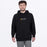 FXR MITERED COTTON PULLOVER HOODIE in Black/Kash