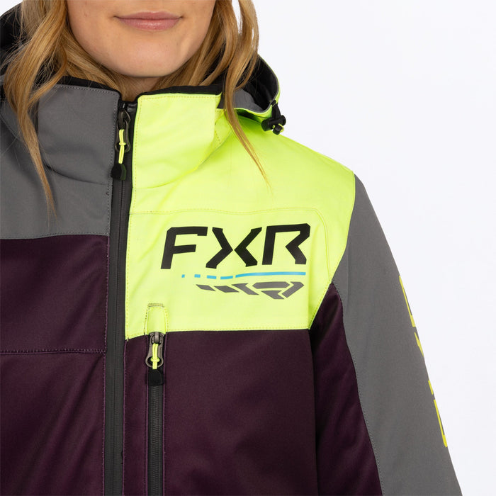 FXR Women's Revo F.A.S.T.™ Monosuit in Plum/TI/Muted Vis