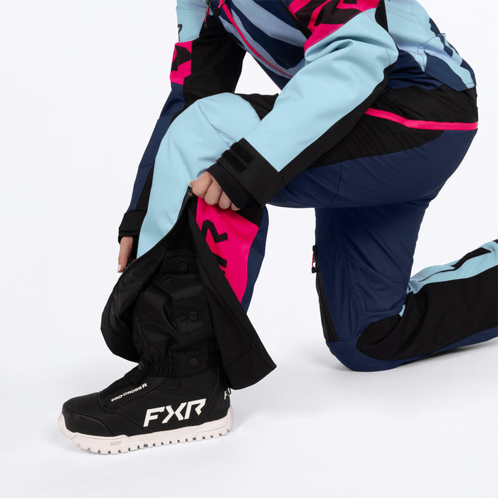 FXR Women's Cold Cross CX F.A.S.T.™ Monosuit in Midnight/Maui/Razz