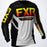 FXR Podium Jerseys in Black/Red/Hi Vis/Grey Aztec - Front