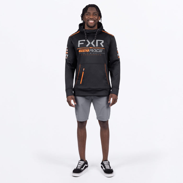 FXR RACE DIVISION TECH PULLOVER HOODIE 2025 - Black/Orange