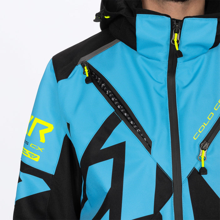FXR COLD CROSS CX F.A.S.T.™ INSULATED MONOSUITS in Blue/Hivis