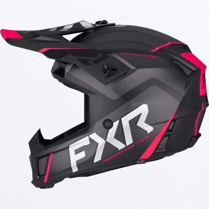 FXR CLUTCH EVO HELMET 2025 - Black/Razz