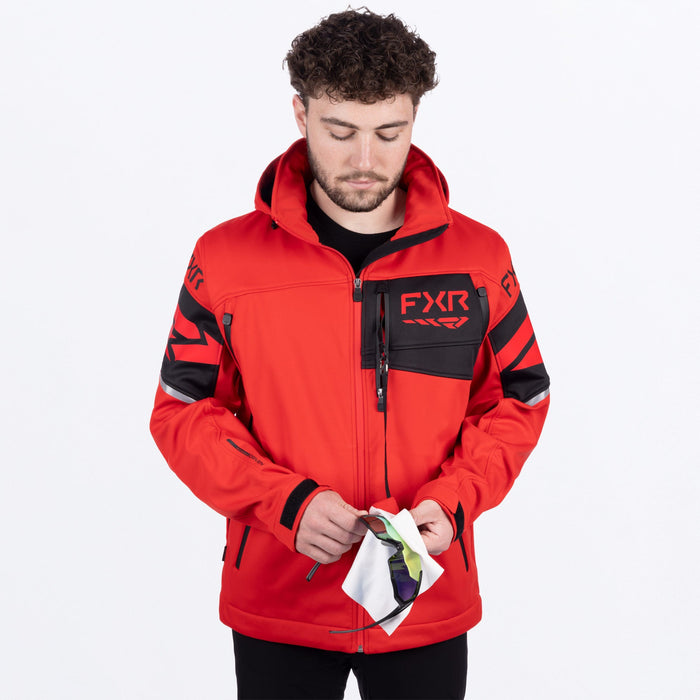 FXR ASCEND SOFTSHELL JACKET 2025 - Red/Black