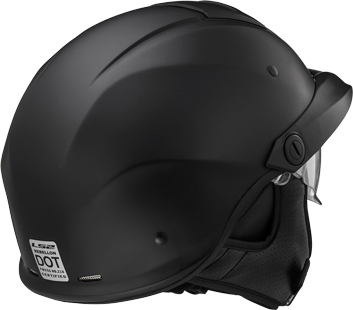 LS2 REBELLION SOLID HELMET 2026 in Matte Black