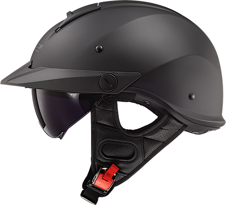 LS2 REBELLION SOLID HELMET 2026 in Matte Black