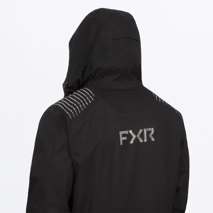 FXR ADVENTURE LITE TRI-LAMINATE JACKET in Black/Grey