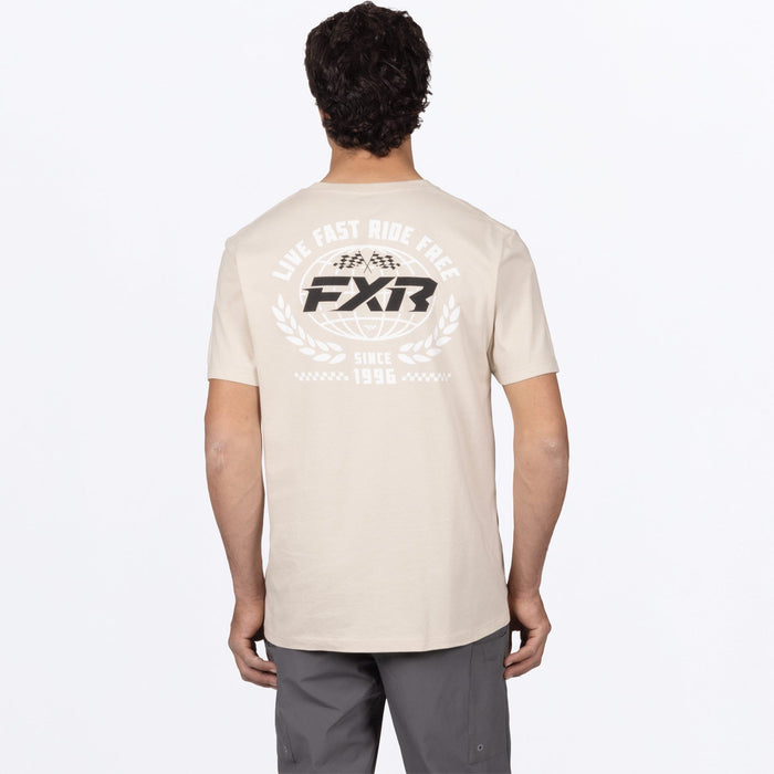 FXR WORLDWIDE PREMIUM T-SHIRT in Sand/Black
