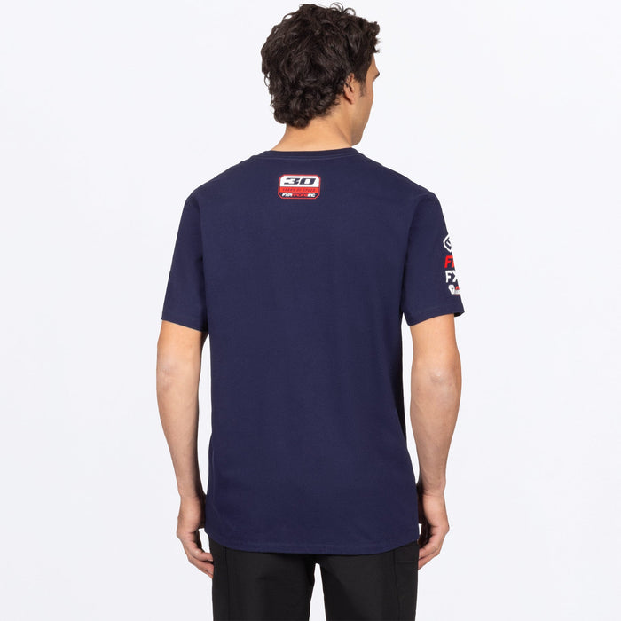 FXR RACE DIV PREMIUM T-SHIRT in Navy/Red