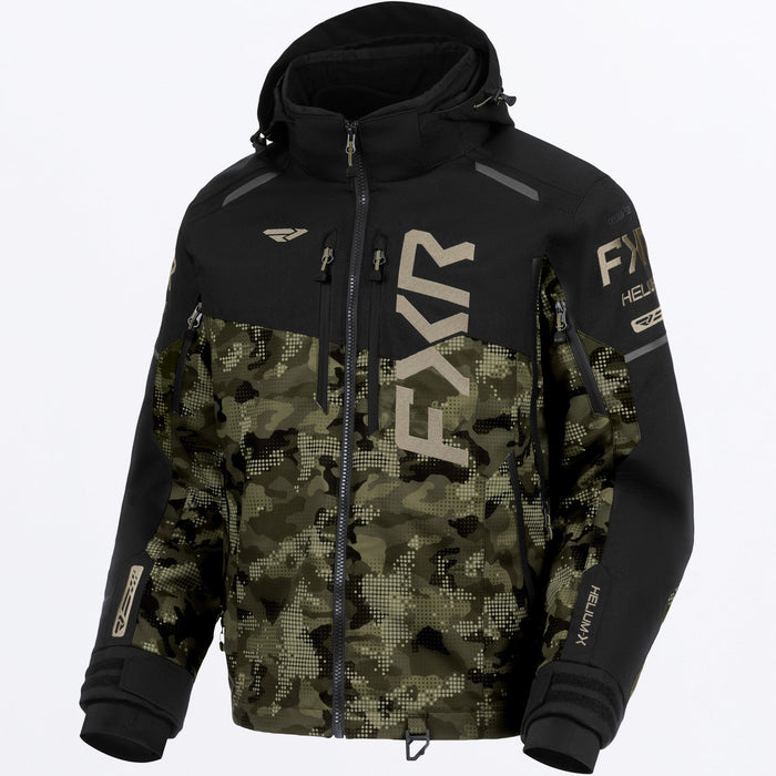 FXR Helium X 2-in-1 Jacket in Camo/Black/Stone
