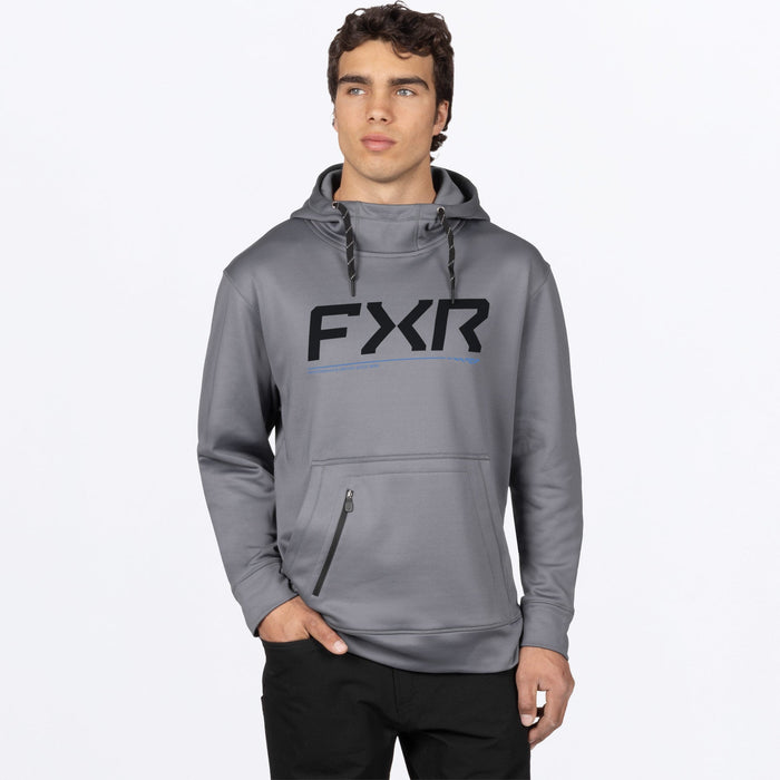 FXR HYDROGEN TECH PULLOVER HOODIE in Char/Cobalt