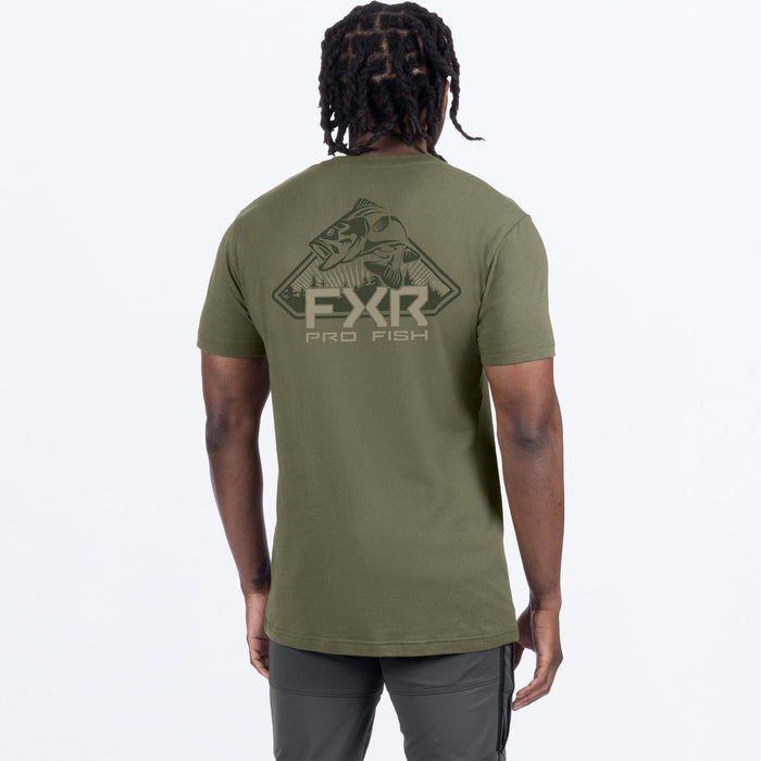 FXR BASS PREMIUM T-SHIRT 2025 - Moss/Army
