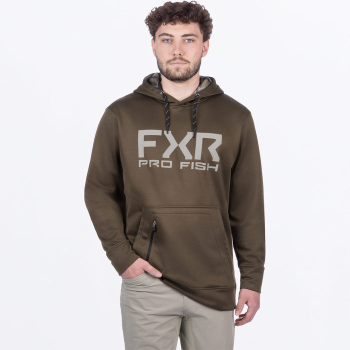 FXR PRO FISH TECH PULLOVER HOODIE 2025 - Bronze/Stone