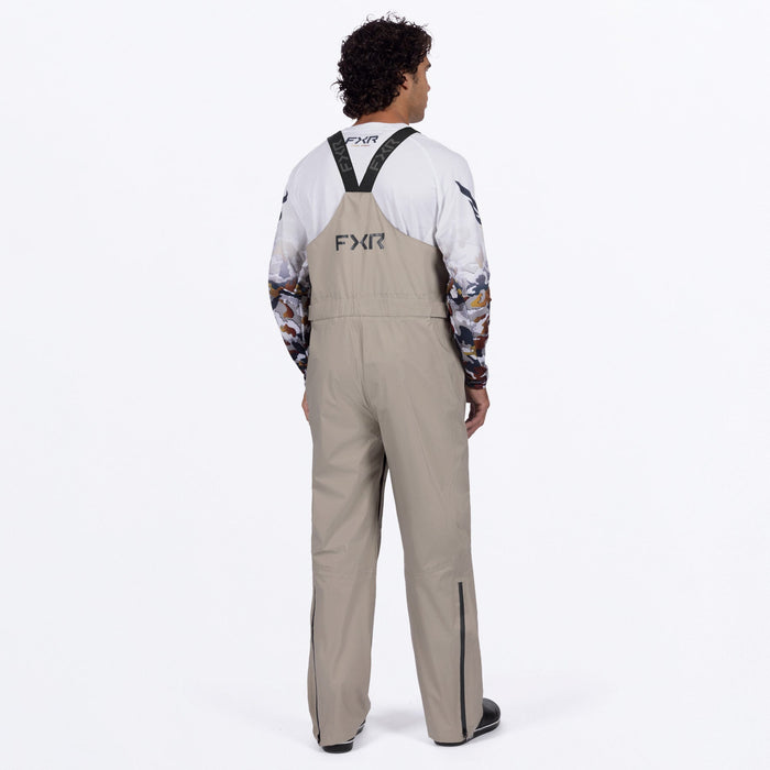 FXR ADVENTURE LITE TRI-LAMINATE BIB PANT in Stone/Asphalt
