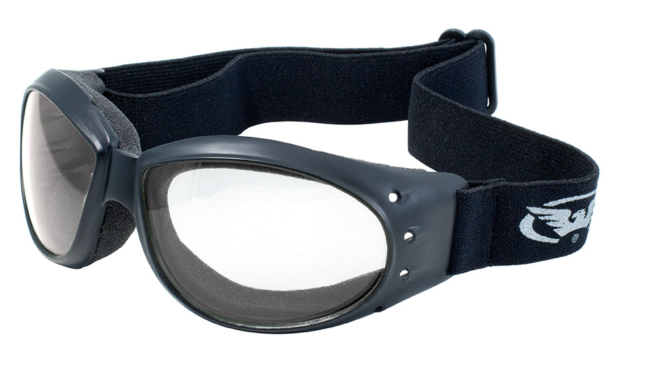 GLOBAL VISION ELIMINATOR SUNGLASSES in Black - Clear Lens