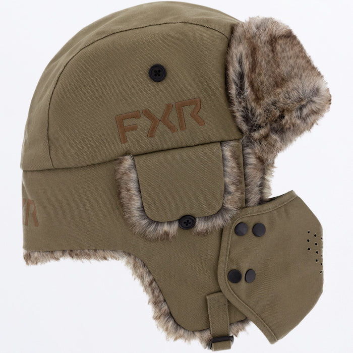 FXR TRAPPER HAT SNOW 2027 in Canvas/Umber