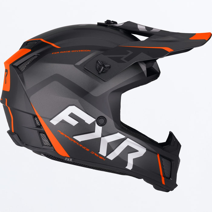 FXR CLUTCH EVO HELMET 2025 - Black/Orange