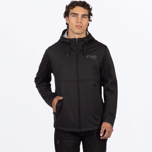 FXR HYDROGEN SOFTSHELL JACKET 2025 - Black/Asphalt