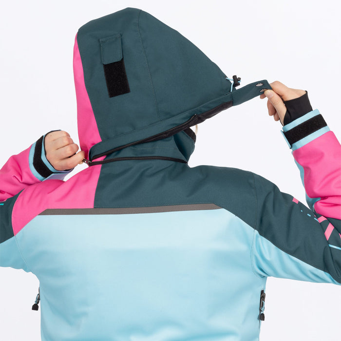 FXR Women's Revo F.A.S.T.™ Monosuit in Maui Blue/Steel/Blush