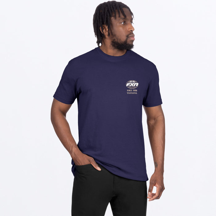 FXR WORLDWIDE PREMIUM T-SHIRT in Navy/Canvas