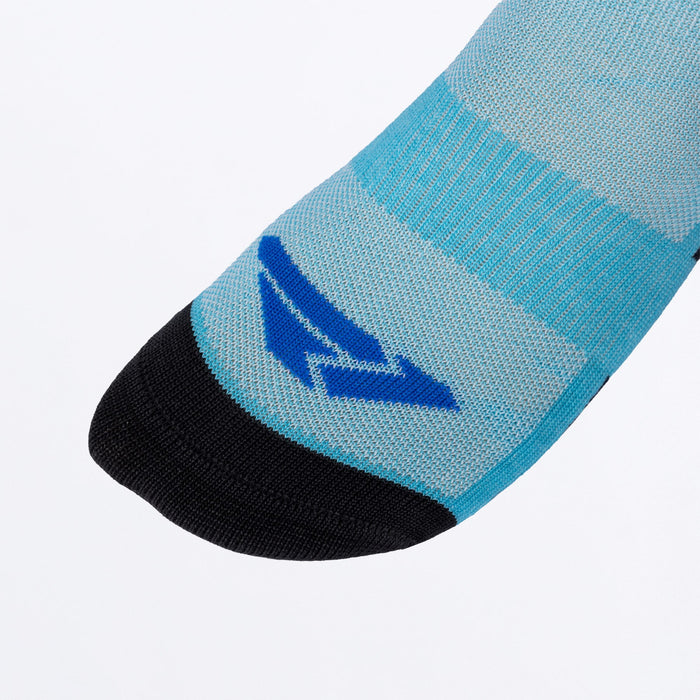 FXR RIDING SOCK AIR (1 PAIR) SNOW 2027 in Sky/Black