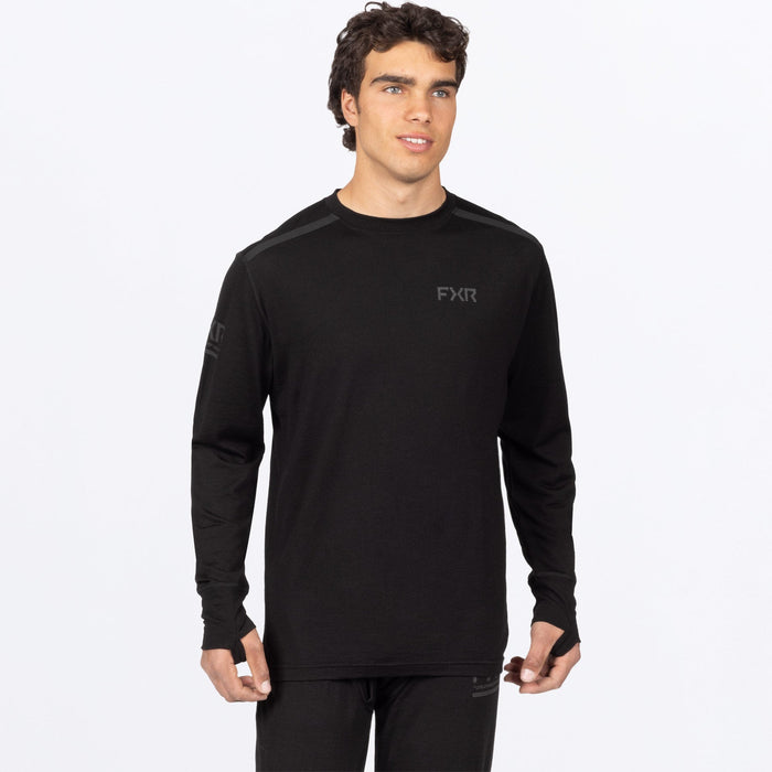 FXR TENACIOUS MERin O LONGSLEEVE in Black