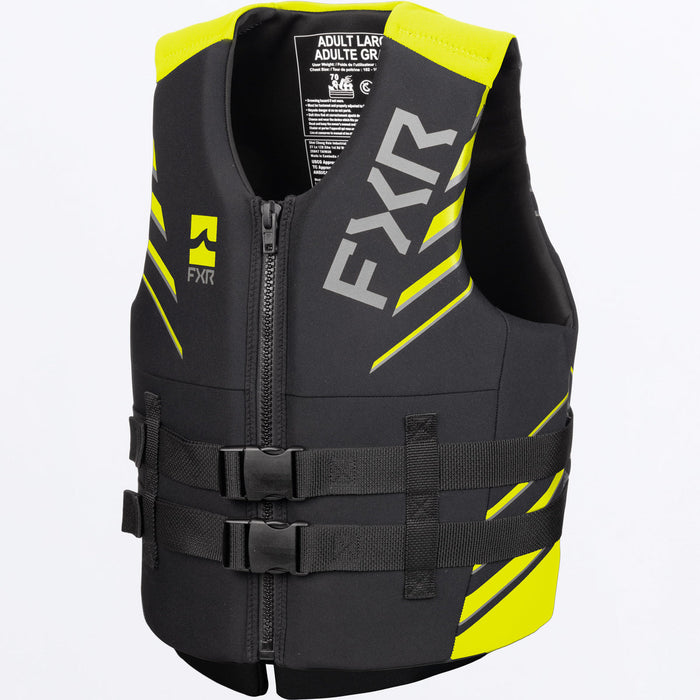 FXR PODIUM LIFE JACKET 2025 in Black/HiVis