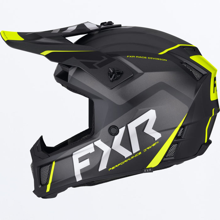 FXR CLUTCH EVO HELMET 2025 - Black/HiVis