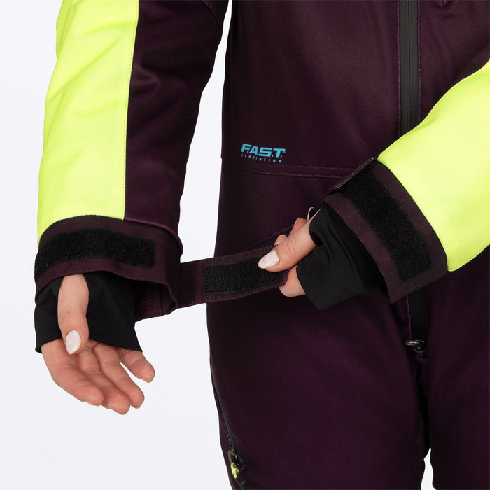 FXR Women's Revo F.A.S.T.™ Monosuit in Plum/TI/Muted Vis