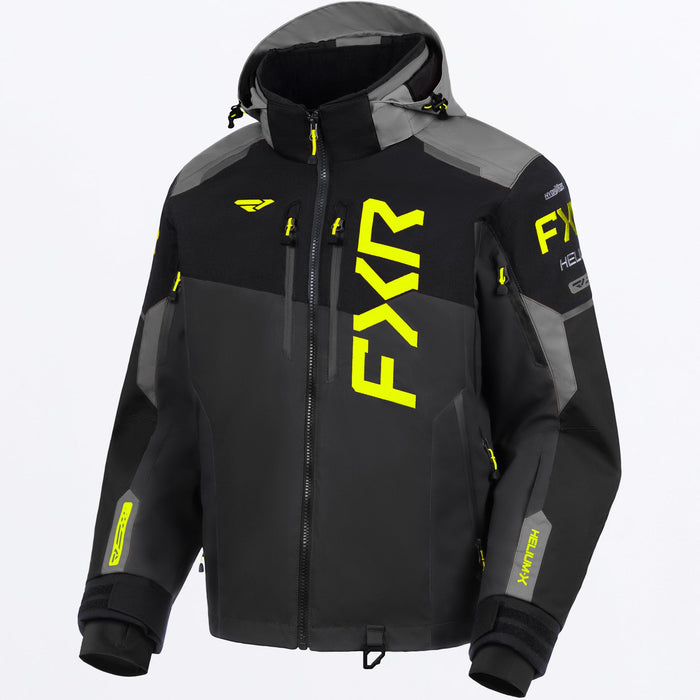 FXR Helium X 2-in-1 Jacket in Asphalt/Ti/HiVis