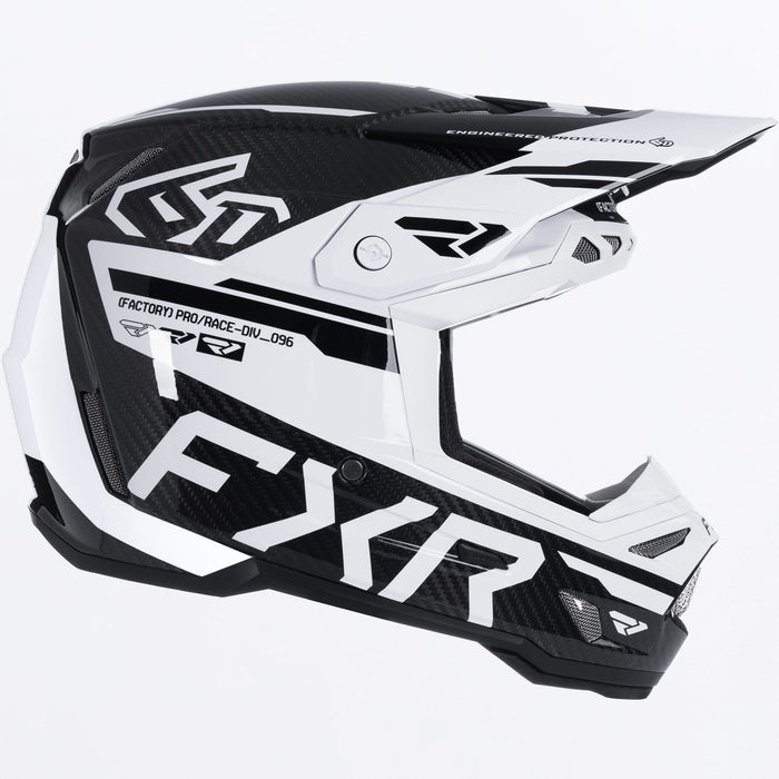 FXR 6D ATR-3 Helmet in White/Black